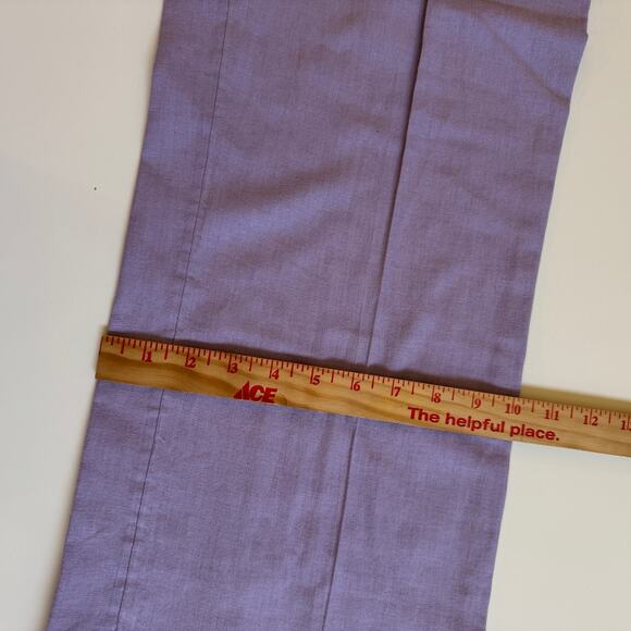 Abercrombie & Fitch Linen Blend Lilac Size Small EUC High Waist Pleated Wide Leg - Picture 6 of 12